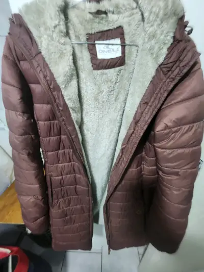 Chaqueta acolchada marrón O'Neill con forro polar - miniatura 1