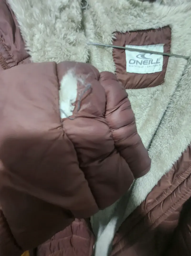 Chaqueta acolchada marrón O'Neill con forro polar - 2