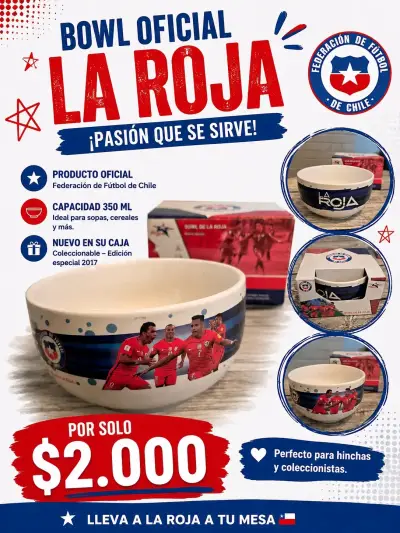 Bowl Oficial La Roja 350ml Edición 2017 - miniatura 1