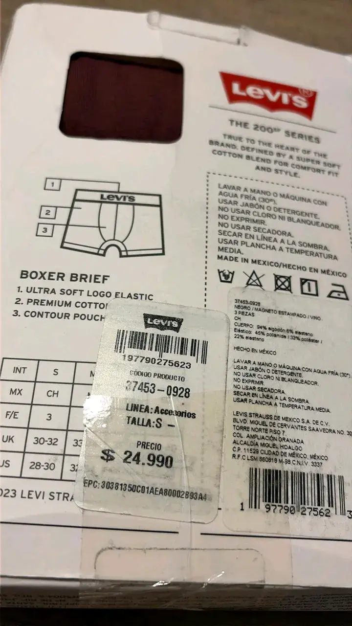 Pack de 3 bóxers Levi's(Talla S) - 5