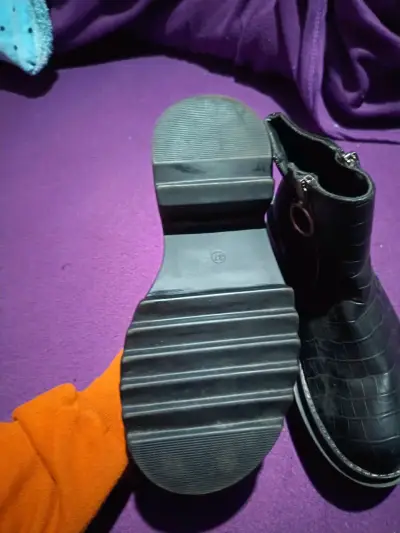 Botines negros de plataforma con cierre lateral - miniatura 4