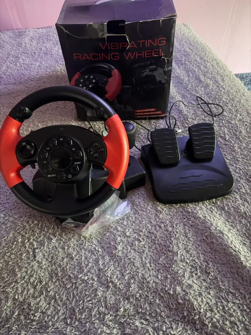 Volante PS4 / PS3 / PC + Pedalera - 1