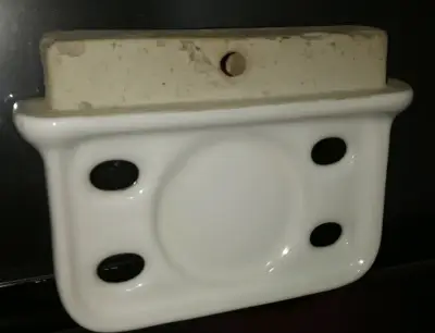 Porta cepillos de cerámica de  los años 1940  a 19 - miniatura 3