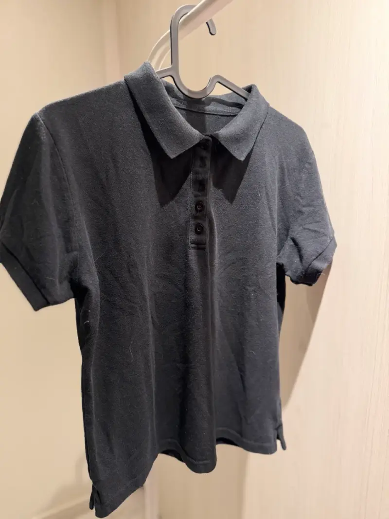 Poleras tipo polo para niños en rojo y negro - 3