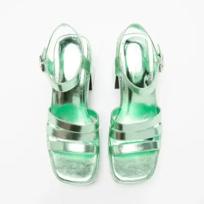 Sandalias con taco Sybilla talla 37 NUEVAS - miniatura 5