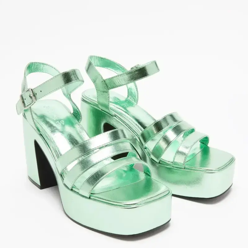 Sandalias con taco Sybilla talla 37 NUEVAS - 6