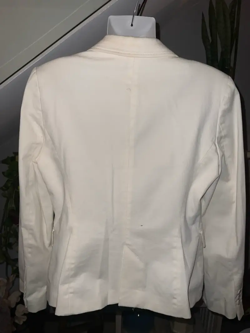 Blazer blanco elegante para mujer - 2