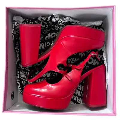 Zapatos C Moran talla 39 tacón rojo con plataforma - miniatura 4