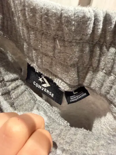 Shorts deportivos grises Converse para hombre - miniatura 3