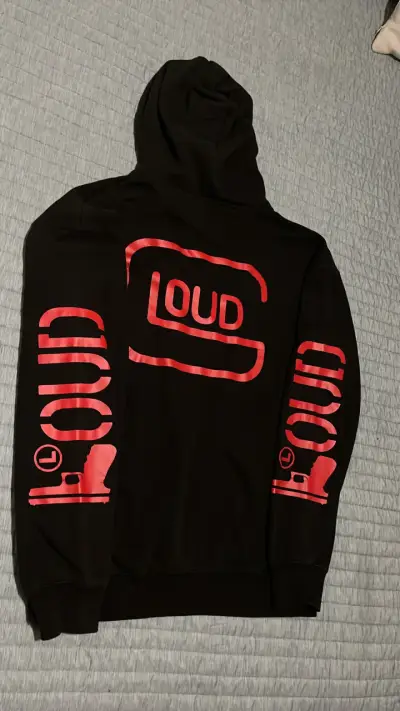 Polerón negro y rojo Loud Primera gen TALLA S - miniatura 2