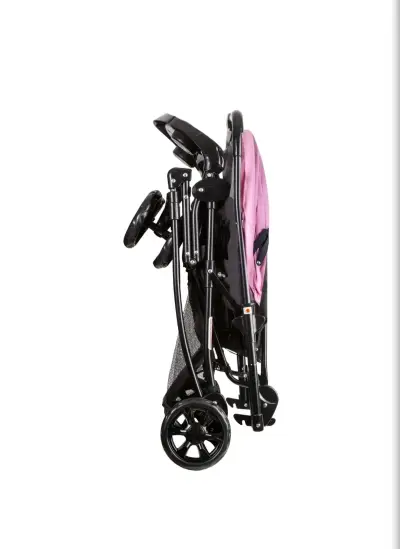 Coche de bebé rosa Bebesit con toldo ajustable - miniatura 6