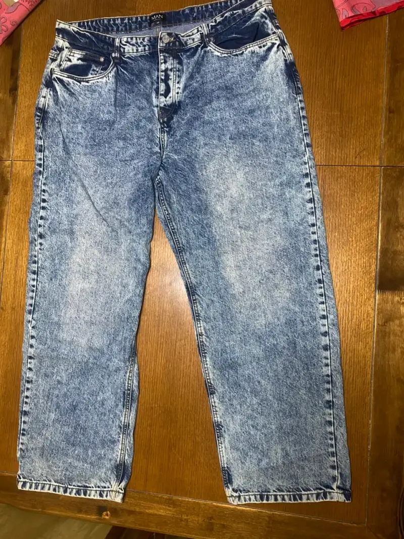 Jeans de mezclilla azul para hombre talla 44 - 1