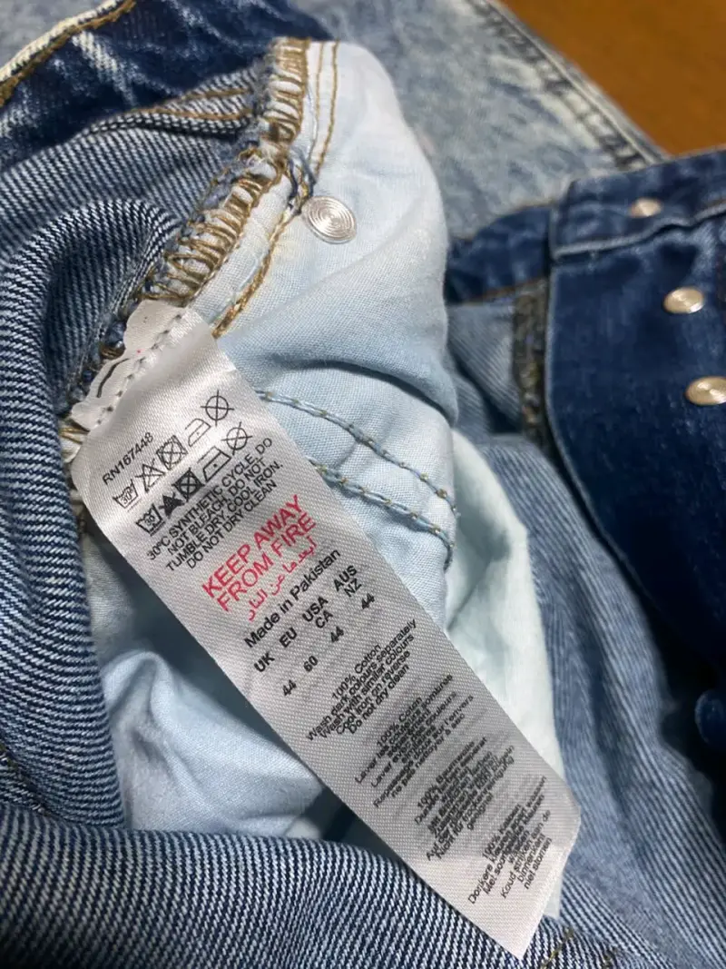 Jeans de mezclilla azul para hombre talla 44 - 4