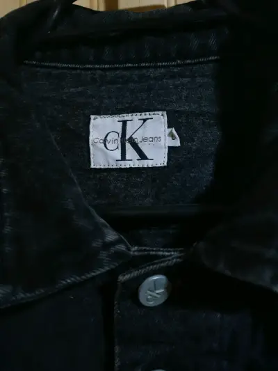 Chaqueta de mezclilla Calvin Klein negra - miniatura 3