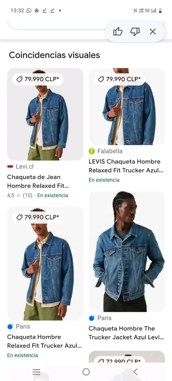Chaqueta Trucker Original Levi's de Mezclilla - 2