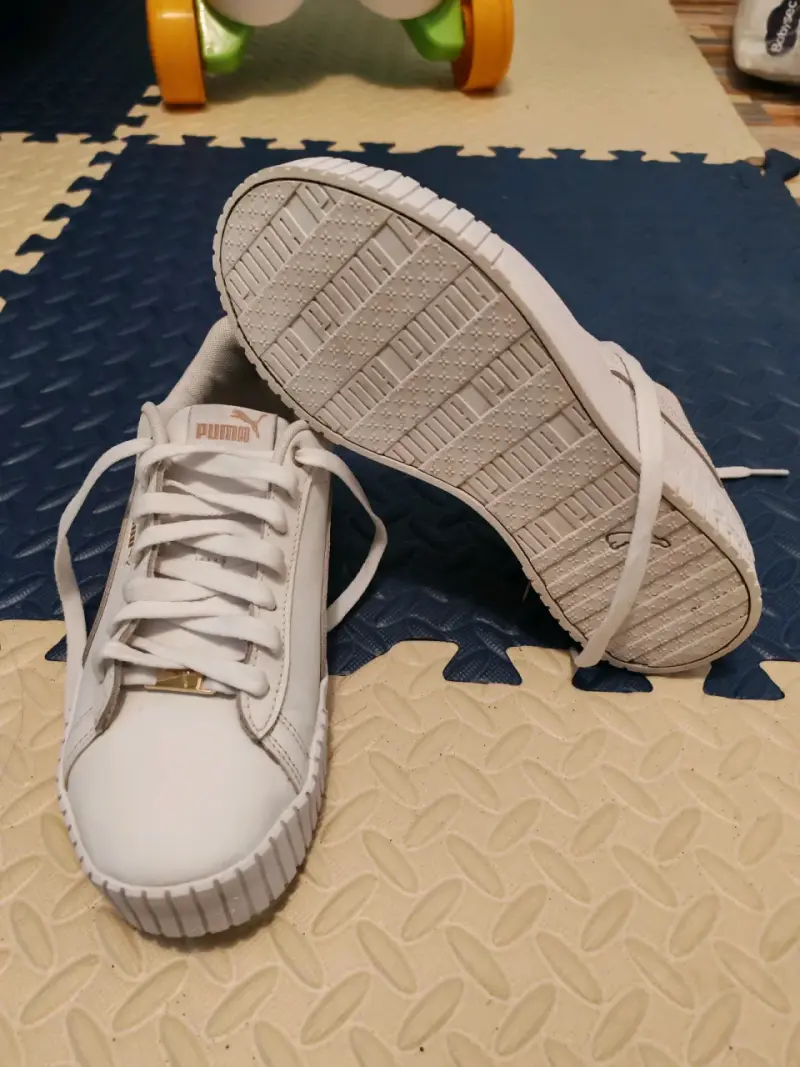 Zapatillas Puma Cali Dream Mujer Blancas - 4