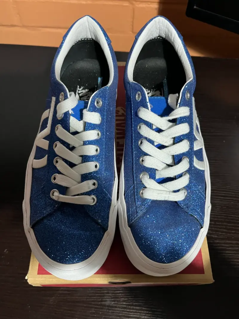 Zapatillas Vans Sid Ni Glitter Azul Talla 40 - 2