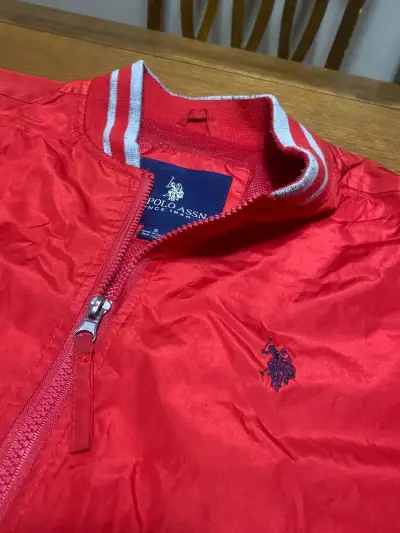 Chaqueta polo bomber impermeable roja talla S - miniatura 2