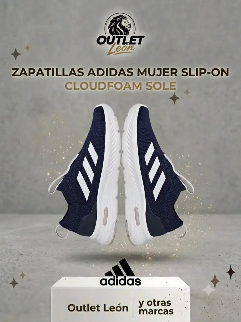 Zapatillas Adidas Mujer Slip-On Cloudfoam - 1