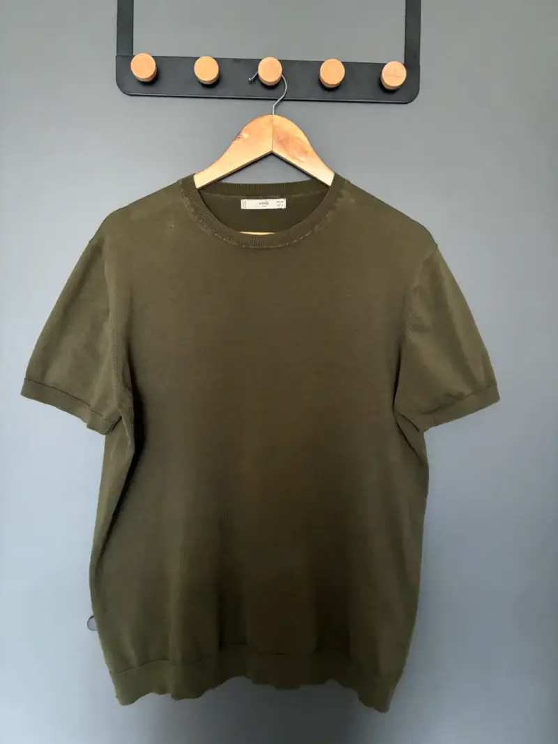 Camiseta Mango Man Oliva - 2