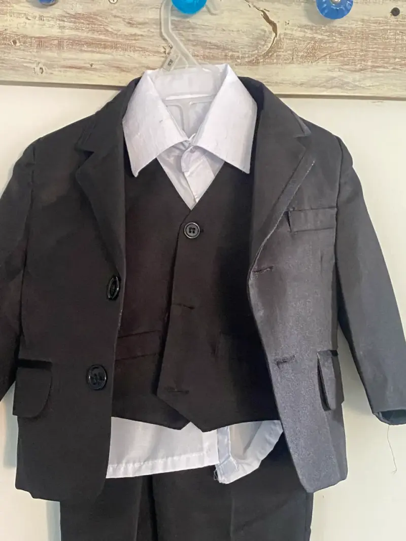 Traje formal para niño color negro - 2