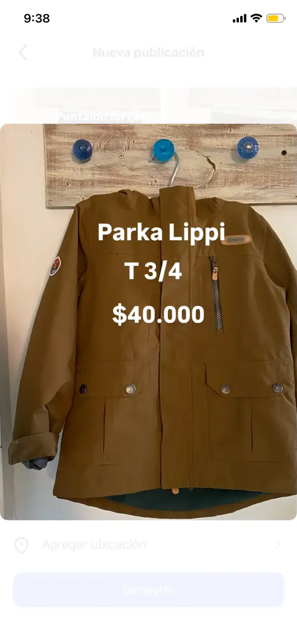 Parka Lippi impermeable marrón para niños - 2
