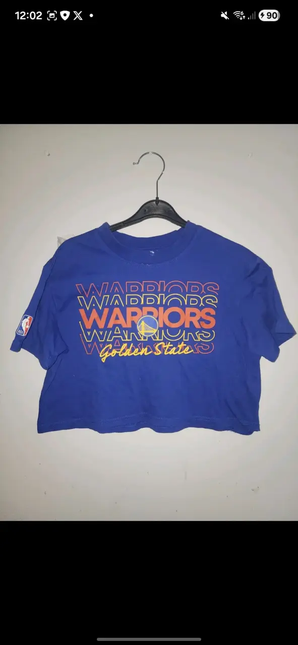 Polera corta Golden State Warriors azul