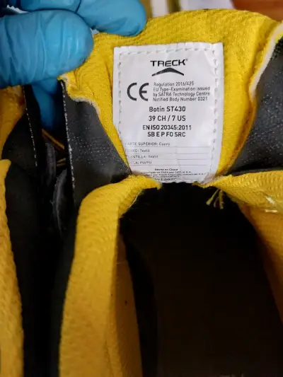 Zapatos de seguridad negros talla 39 - miniatura 3