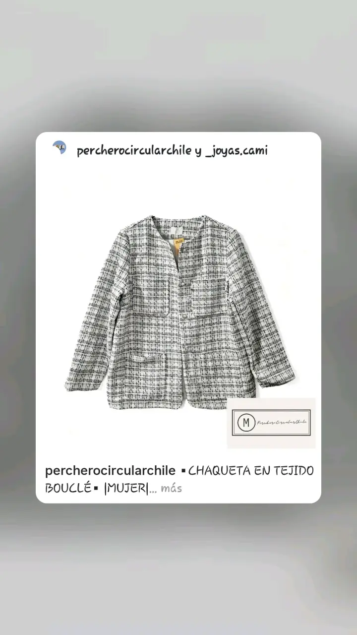 Chaqueta de mujer en tejido bouclé
