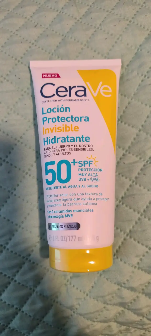 Protector solar CeraVe SPF 50+ hidratante