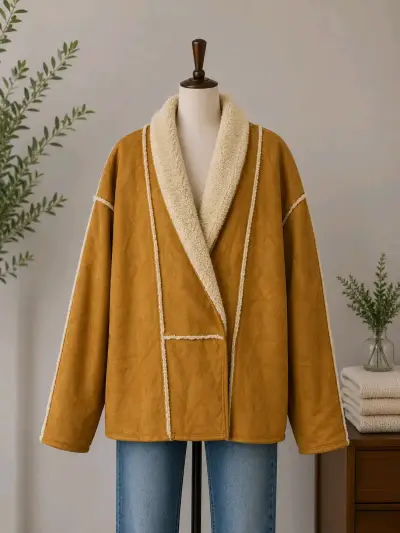 Chaqueta reversible con forro de lana sintética - miniatura 1