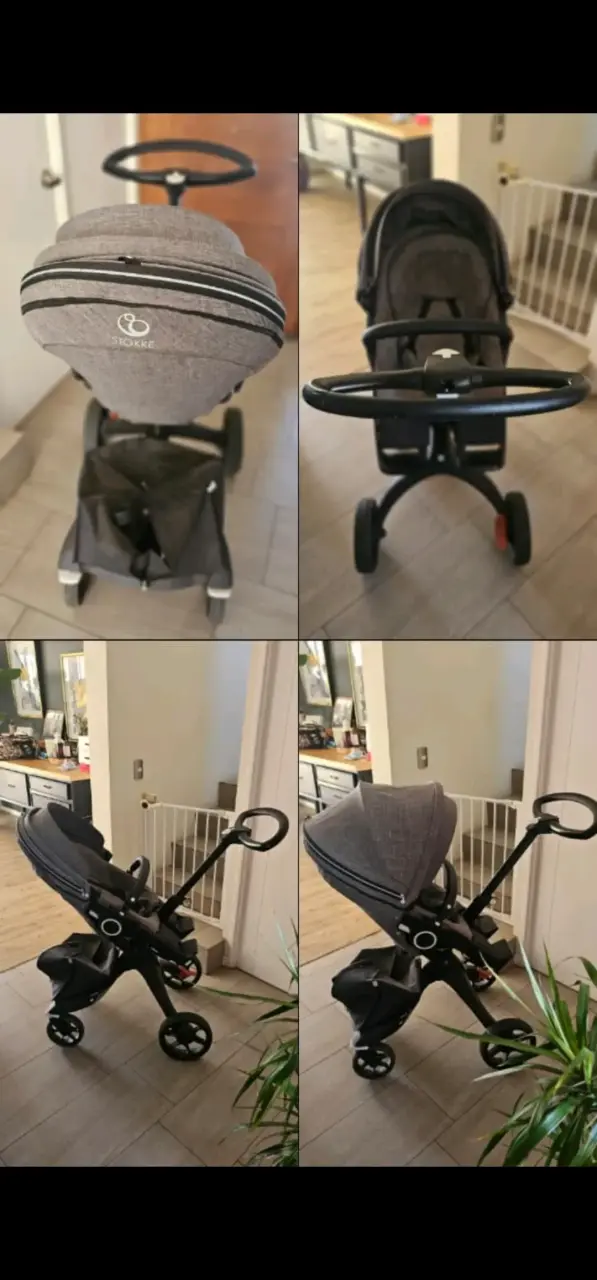 Coche de bebé Stokke gris diseño moderno