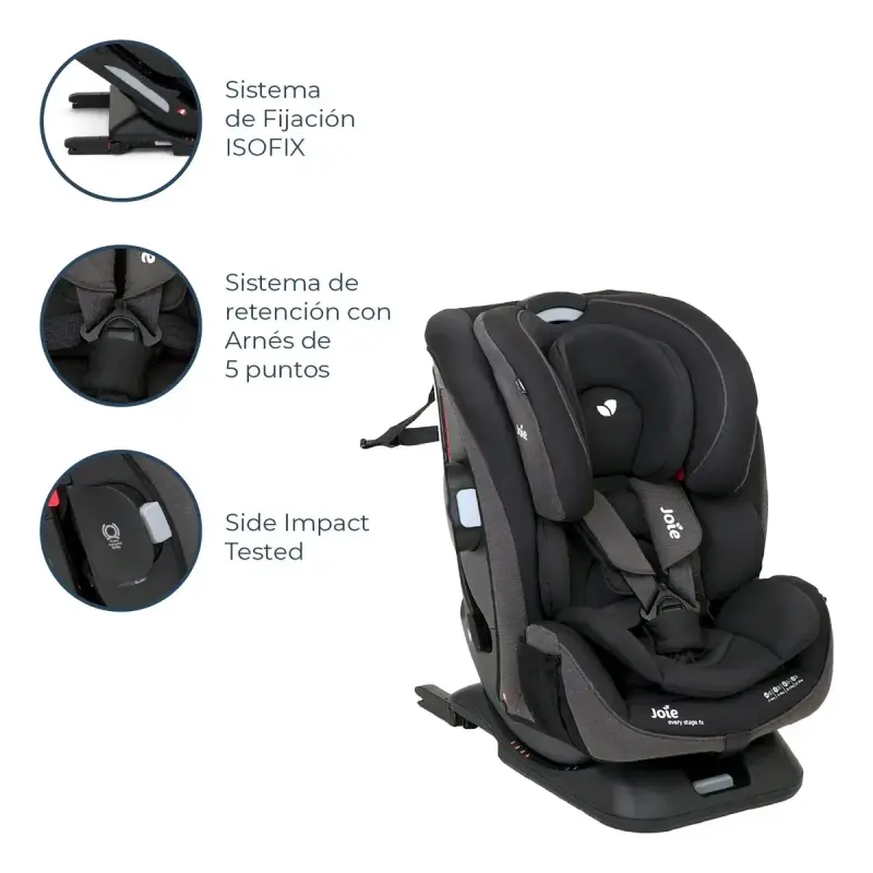 Silla de auto Joie Every Stage FX negra - 3