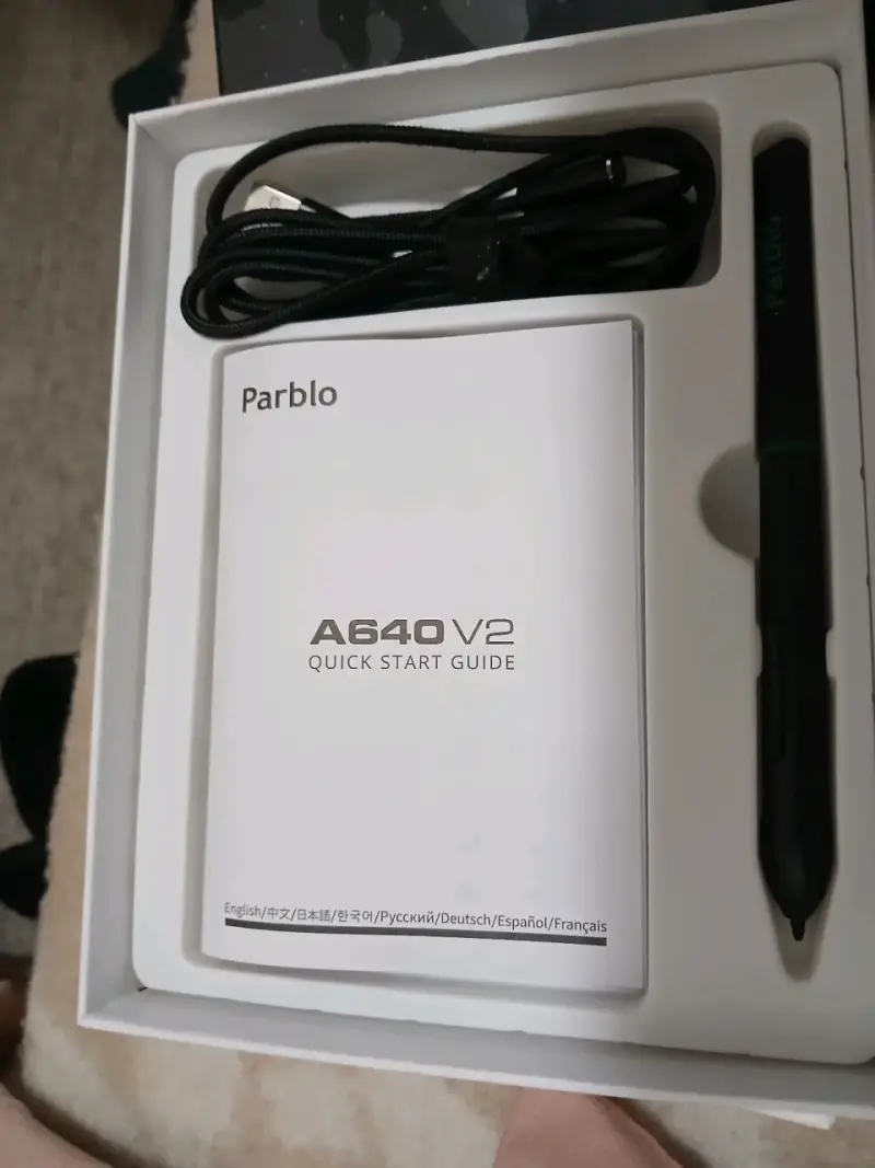 Tableta gráfica Parblo A640 V2 con lápiz - 3