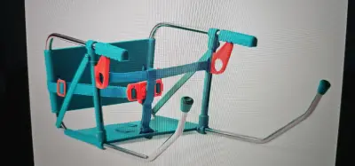 Soporte plegable para laptop Click azul - miniatura 2