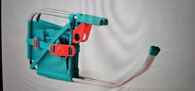 Soporte plegable para laptop Click azul - miniatura 3