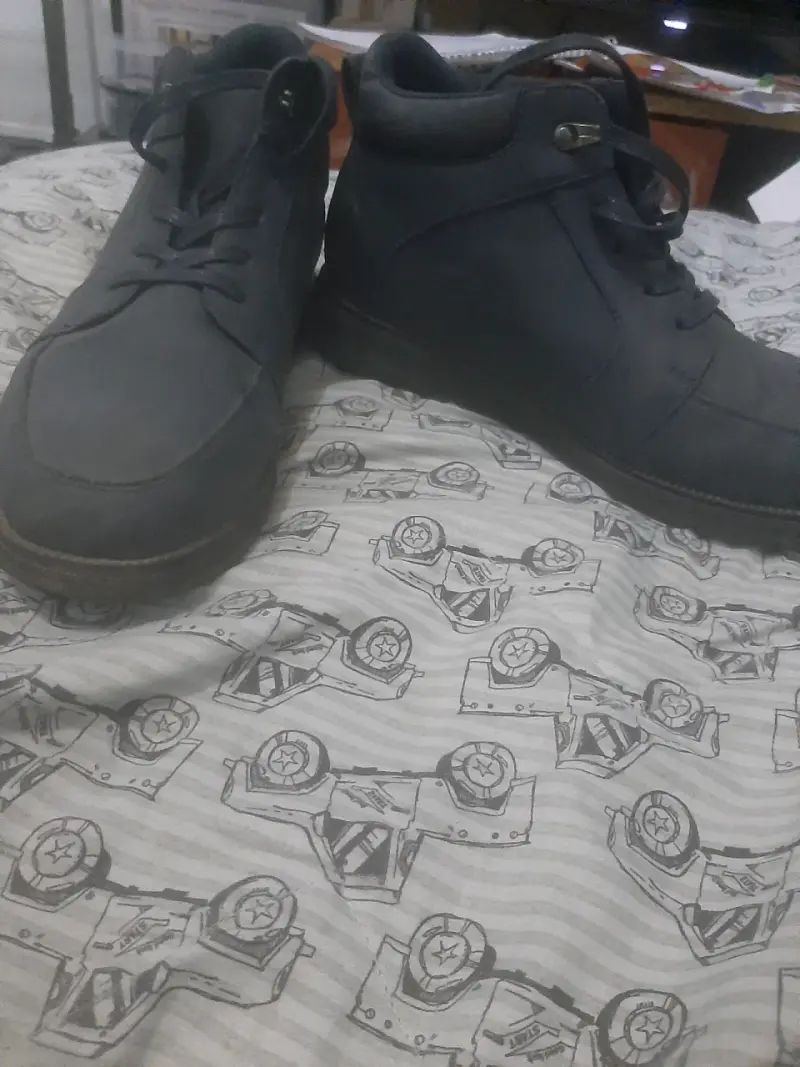 Botines de cuero marrón para hombre - 1