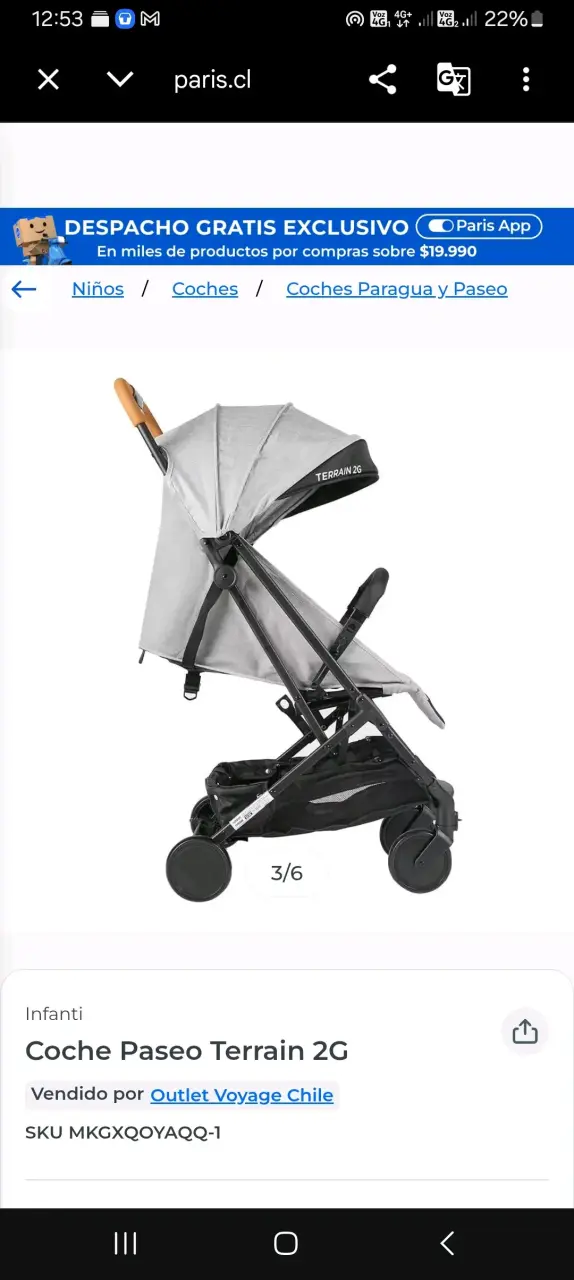 Coche de Paseo Infanti Terrain 2G - 2