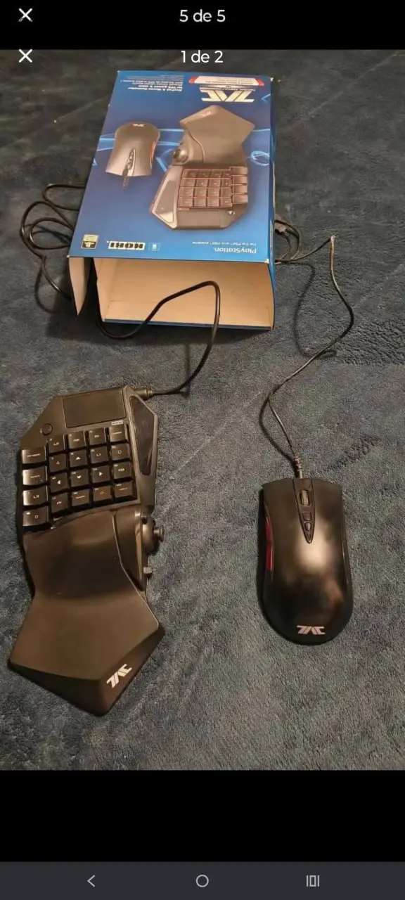Combo teclado y mouse Hori TAC para gaming
