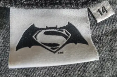 Pijama infantil Batman Superman gris - miniatura 3