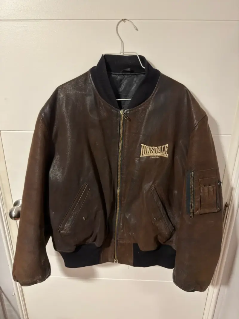 Chaqueta de cuero marrón Lonsdale - 1