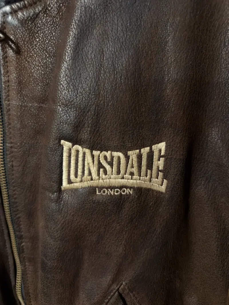 Chaqueta de cuero marrón Lonsdale - 2