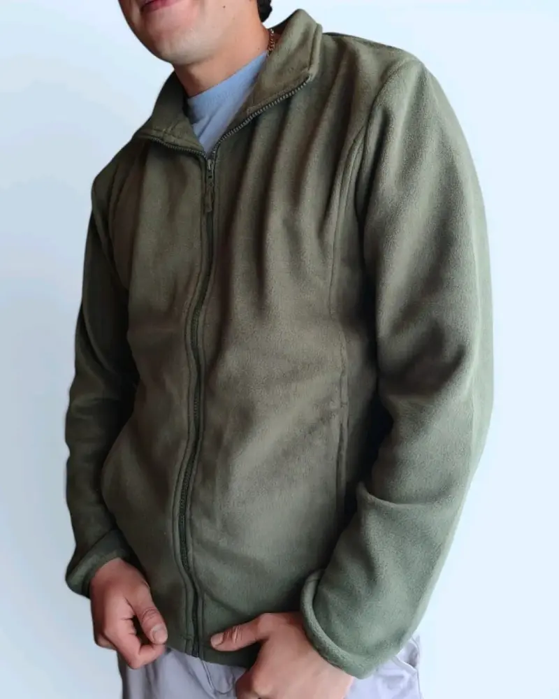 Chaqueta polar verde pino para hombre - 4