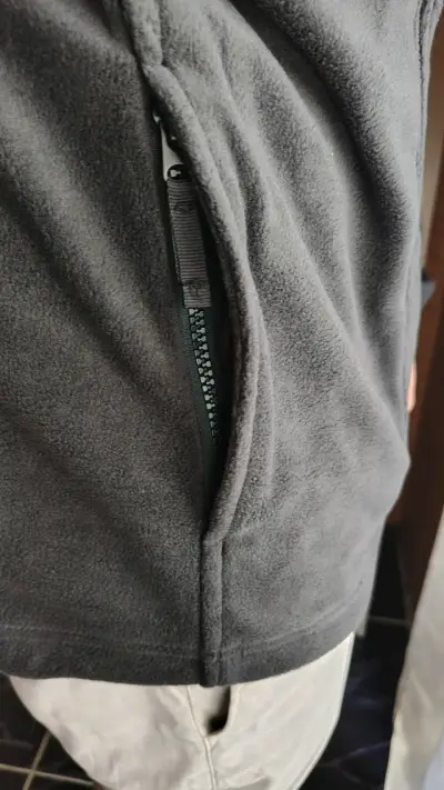 Chaqueta polar negra para hombre HASTA xxxl - miniatura 2