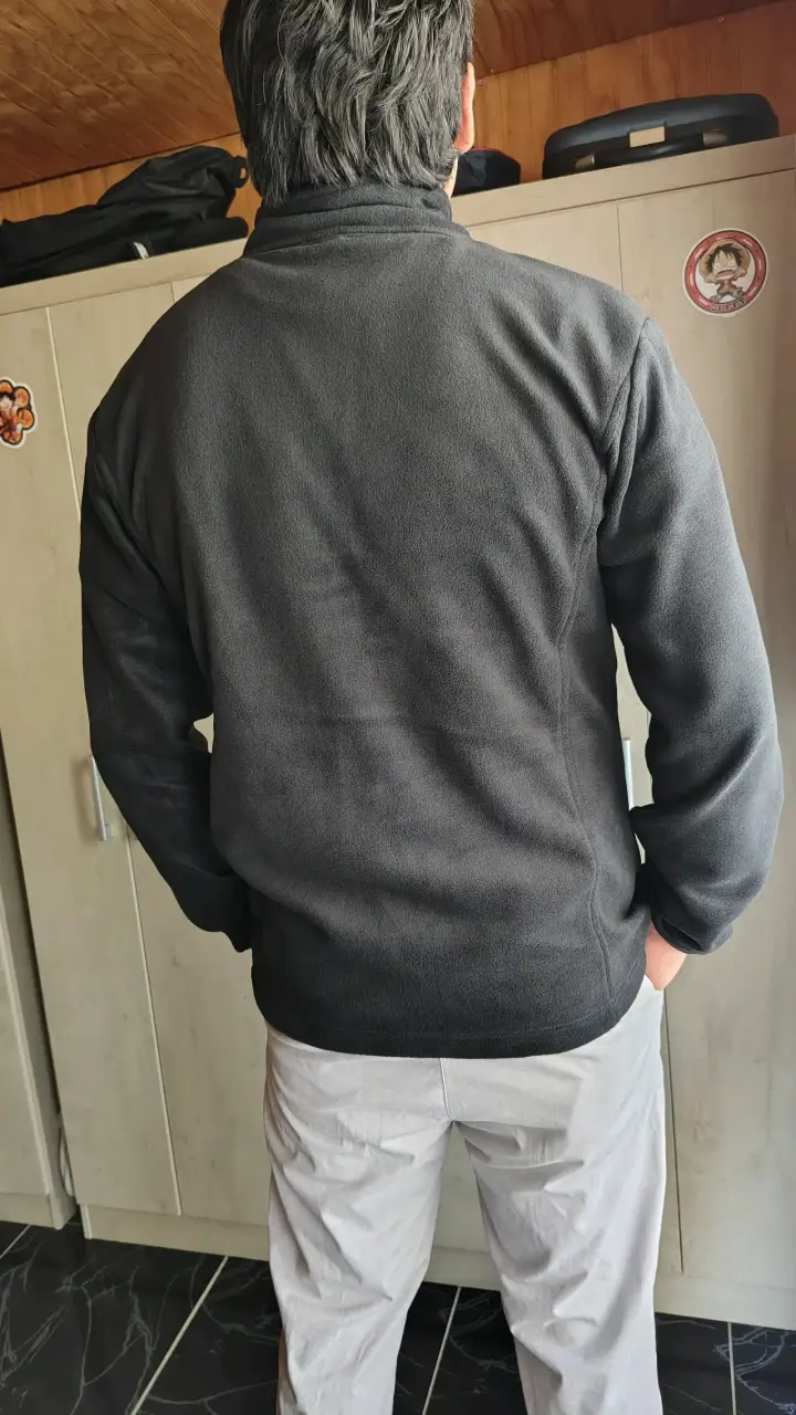 Chaqueta polar negra para hombre HASTA xxxl - 6