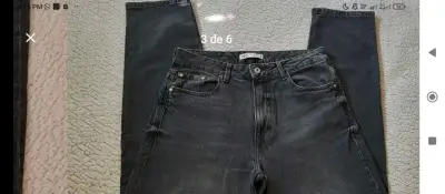 Jeans rectos Zara 42 - miniatura 2