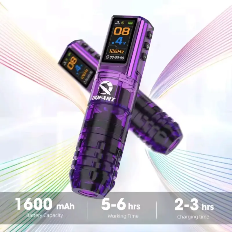 Máquina de Tatuajes DQFART Digital Morada - 2