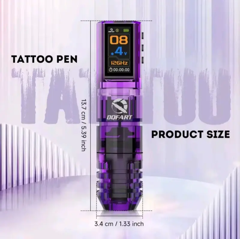 Máquina de Tatuajes DQFART Digital Morada - 3