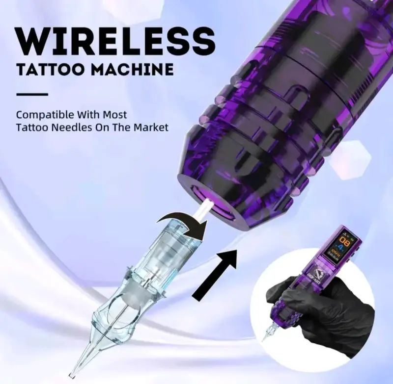 Máquina de Tatuajes DQFART Digital Morada - 5