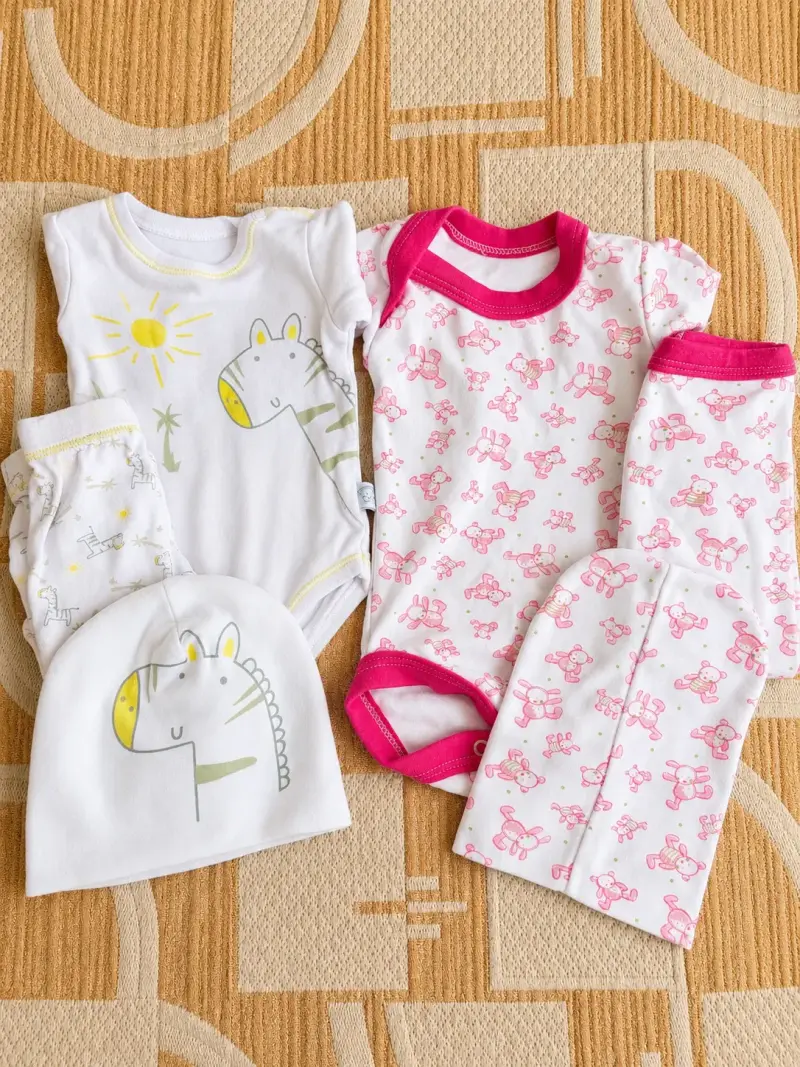 Set de ropa para bebé con estampado de animales